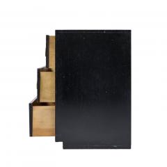 Dorothy Draper Dorothy Draper Espa a Mid Century Black and Gold Chest Dressers Pair - 4311613