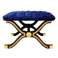 Dorothy Draper Dorothy Draper Pair of Espana Benches in Black Lacquer with Gilding 1940s - 957704