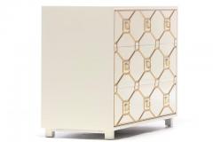 Dorothy Draper Dorothy Draper Viennese Collection Ivory Chest with Gold Incised Drawers - 2014415