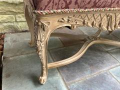 Dorothy Draper Elegant Italian Hollywood Regency Carved Wood Bench Dorothy Draper style - 4429250