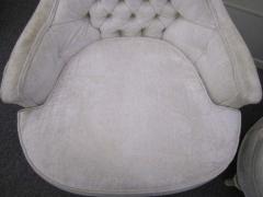 Dorothy Draper Fabulous Pair of Hollywood Regency Tufted High Back Chairs - 1768629