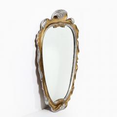 Dorothy Draper Hollywood Gold and Silver Gilt Wood Mirror by Dorothy Draper - 4142124