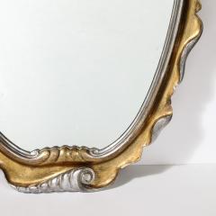 Dorothy Draper Hollywood Gold and Silver Gilt Wood Mirror by Dorothy Draper - 4142133