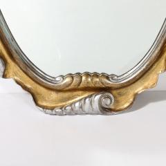 Dorothy Draper Hollywood Gold and Silver Gilt Wood Mirror by Dorothy Draper - 4142135