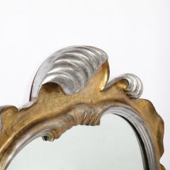 Dorothy Draper Hollywood Gold and Silver Gilt Wood Mirror by Dorothy Draper - 4142139