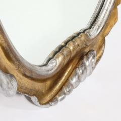 Dorothy Draper Hollywood Gold and Silver Gilt Wood Mirror by Dorothy Draper - 4142175