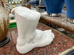 Dorothy Draper Large French Neoclassical Style Plaster Foot Sculpture - 3749525