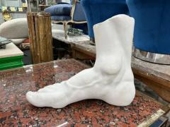 Dorothy Draper Large French Neoclassical Style Plaster Foot Sculpture - 3749559