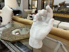 Dorothy Draper Large French Neoclassical Style Plaster Hand Sculpture - 3744188