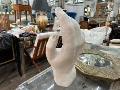 Dorothy Draper Large French Neoclassical Style Plaster Hand Sculpture - 3744206