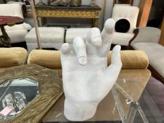 Dorothy Draper Large French Neoclassical Style Plaster Hand Sculpture - 3744280