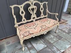 Dorothy Draper Lovely French Louis XV Style Parlor Bench Openwork Backrest Dorothy Draper - 4729566