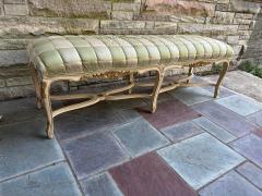 Dorothy Draper Lovely French Provincial Louis XV Style Painted Wood Bench Dorothy Draper - 4429095