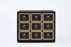 Dorothy Draper Pair of Authentic Dorothy Draper Espana Chests in Traditional Black Bean - 1976706