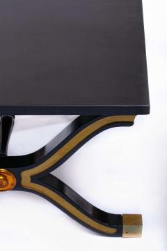 Dorothy Draper Pair of Dorothy Draper Espa a Side Tables in Original Black and Gold Lacquer - 1976589