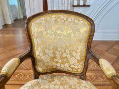 Dorothy Draper Pair of Fancy French Louis XV Refined Fauteuils Chairs Mid Century - 4561147
