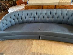 Dorothy Draper Spectacular Dorothy Draper style Curved Tufted Sofa Hollywood Regency - 4159869