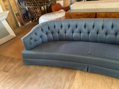 Dorothy Draper Spectacular Dorothy Draper style Curved Tufted Sofa Hollywood Regency - 4159872