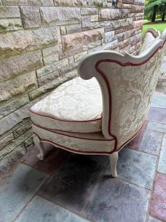 Dorothy Draper Stunning Hollywood Regency French Dorothy Draper Style Slipper Chair - 4729546