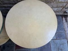 Dorothy Draper Stunning Pair Hollywood Regency Pedastal Drum Table Night Stand Mid Century - 4704730
