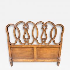 Dorothy Draper Vintage Fruit Wood French Provincial Queen Headboard Mid Century - 4750963