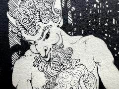Dorothy Pulis Lathrop Satyr Pan and Deer Greek mythology - 4245112