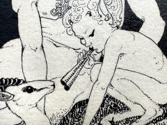 Dorothy Pulis Lathrop Satyr Pan and Deer Greek mythology - 4245113