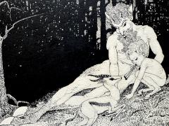 Dorothy Pulis Lathrop Satyr Pan and Deer Greek mythology - 4245114