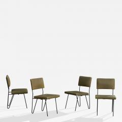 Dorothy Schindele Dining Chairs with Iron and Vinyl United States 1950s - 4771133