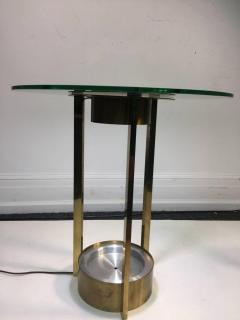 Dorothy Thorpe DOROTHY THORPE PAIR OF ILLUMINATED BRASS AND GLASS TABLES - 870792