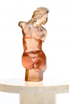 Dorothy Thorpe Dorothy Thorpe Rose Pink Resin Sculpture of Female Bust c 1965 - 4464775