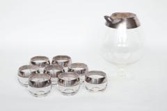 Dorothy Thorpe Dorothy Thorpe Sterling Silver Rimmed Cocktail Set - 1165835