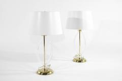 Dorothy Thorpe Pretzel Lucite Table Lamps by Dorothy Thorpe - 409841