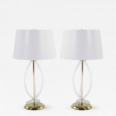 Dorothy Thorpe Pretzel Lucite Table Lamps by Dorothy Thorpe - 410448