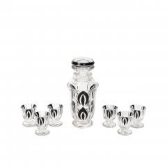 Dorothy Thorpe Set of Six Silver Gilt Rimmed Martini Glasses by Dorothy Thorpe - 4622922