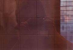 Double Exposure Of A Person In A Bathroom - 3185145