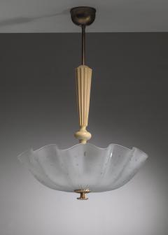 Double shaded frosted glass pendant - 3709949