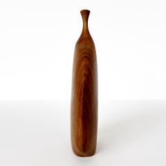 Doug Ayers Doug Ayers Signed Carved Turned Wood Weed Vase - 3242065