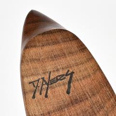 Doug Ayers Doug Ayers Signed Carved Turned Wood Weed Vase - 3242072