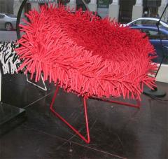 Douglas Homer Hairy Bertoia Red Diamond Chair by Douglas Homer - 780474