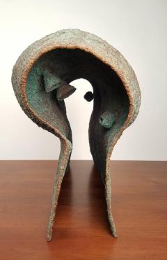 Douglas Ihlenfeld Contemporary Brutalist Wave Form Sculpture in Bronze by Douglas Ihlenfeld - 455113