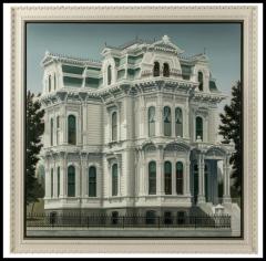 Douglas K Gifford The Governors Mansion in California Sacramento Acrylic on Canvas Painting - 3880457