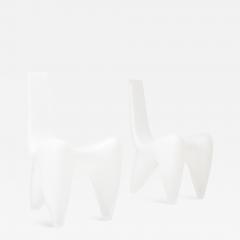 Douglas Mont Douglas Mont White Spidlight Chairs Set Of Two 2000s - 858799