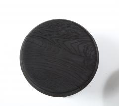 Douglas Mont Petite Charcoal Burnt Oak Tripod Stool by Douglas Mont for Facto Atelier Paris - 2870603