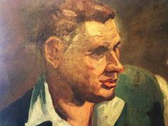 Douglas Worsten Muted Oil Painting of Fair Haired Man - 420577