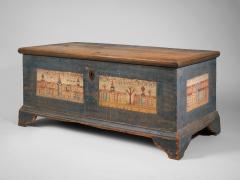 Dower Chest with Rare Scenic Decoration - 3988382