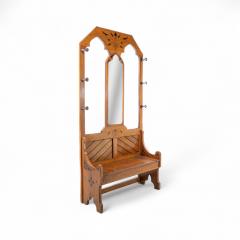 Dr C Dresser Style Of Aesthetic Movement Oak Hallstand with Floral Decoration - 4192957