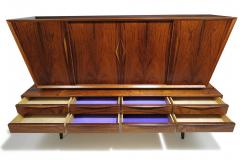 Dramatic Scandinavian Rosewood Credenza Sideboard - 4009466