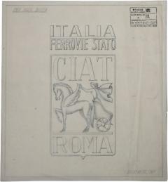 Drawing by Giovanni Gariboldi for Paolo Buffa - 4728659