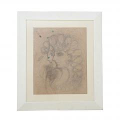 Drawing in Pencil by Gio Ponti Italy 1950s - 4447580